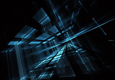 soyut fraktal arka plan, 3d-illüstrasyon