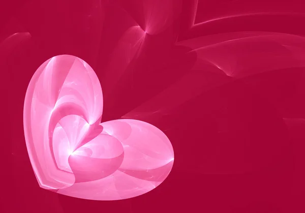 Abstract fractal background, heart, love, — Stock Photo, Image