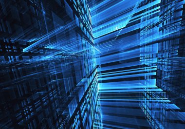 soyut teknoloji illüstrasyon