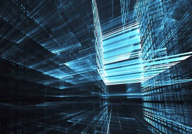 soyut teknoloji illüstrasyon