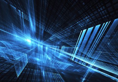 soyut teknoloji illüstrasyon