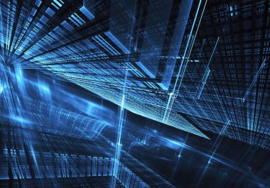 soyut teknoloji illüstrasyon