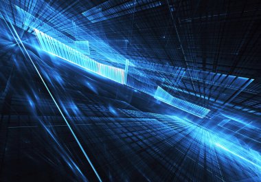 soyut teknoloji illüstrasyon