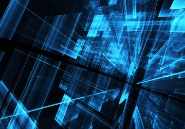 soyut teknoloji illüstrasyon