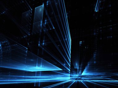 soyut teknoloji illüstrasyon