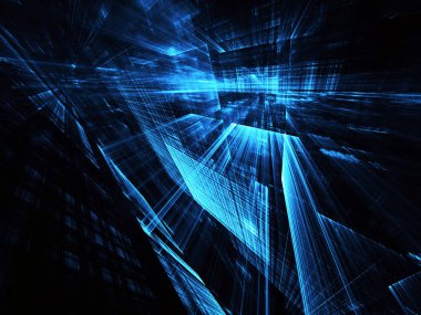 soyut teknoloji illüstrasyon