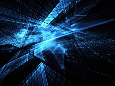 soyut teknoloji illüstrasyon