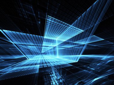 soyut teknoloji illüstrasyon