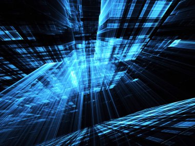 soyut teknoloji illüstrasyon