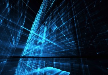 soyut teknoloji illüstrasyon