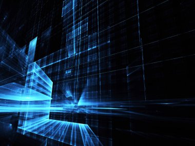 soyut teknoloji illüstrasyon