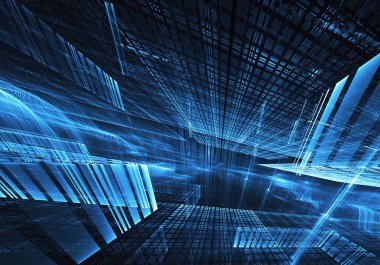 soyut teknoloji illüstrasyon