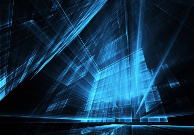 soyut teknoloji illüstrasyon