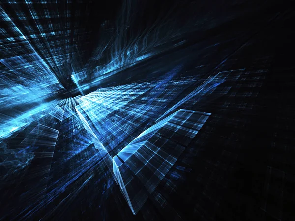 Soyut teknoloji illüstrasyon, 3d çizim