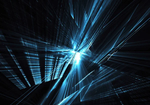 Soyut teknoloji illüstrasyon, 3d çizim