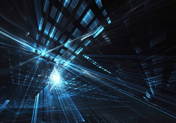 Soyut teknoloji illüstrasyon, 3d çizim