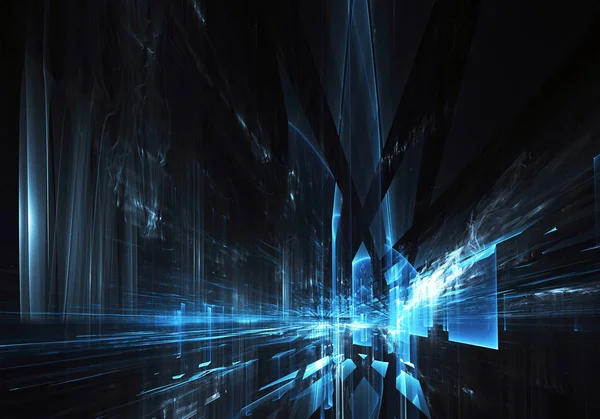 Soyut teknoloji illüstrasyon, 3d çizim