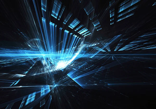 Soyut teknoloji illüstrasyon, 3d çizim