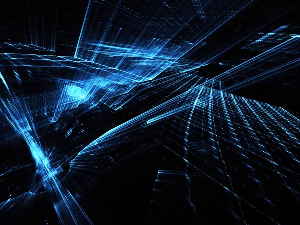 Soyut teknoloji illüstrasyon, 3d çizim