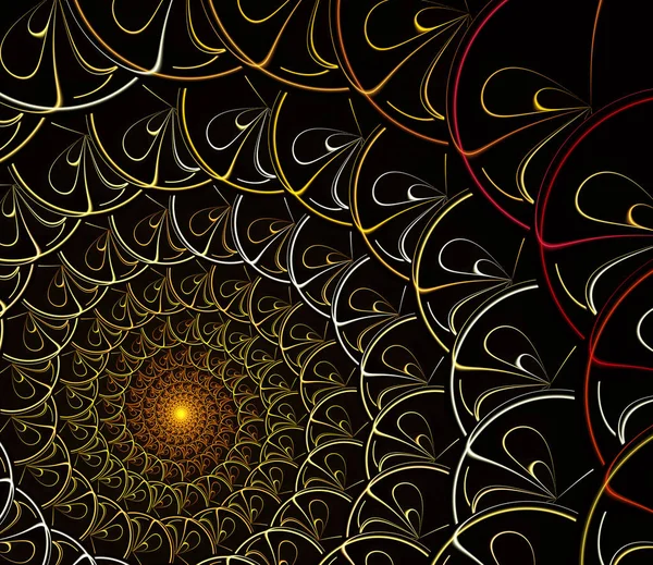 Resumo fundo fractal, espiral — Fotografia de Stock