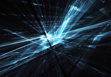 Soyut teknoloji illüstrasyon, 3d çizim