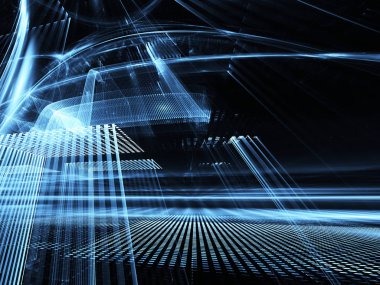 Soyut teknoloji illüstrasyon, illüstrasyon