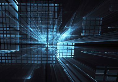 Soyut teknoloji illüstrasyon, illüstrasyon