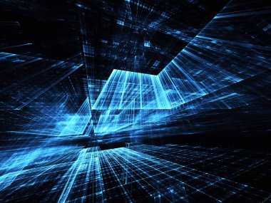 Soyut teknoloji illüstrasyon, arka plan,