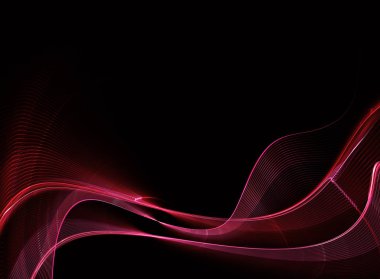 Işık efektli soyut renk dinamik arkaplanı. Fraktal dalgalı. Fraktal sanat