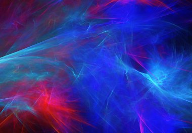 Işık efektli soyut renk dinamik arkaplanı. Fraktal sanat