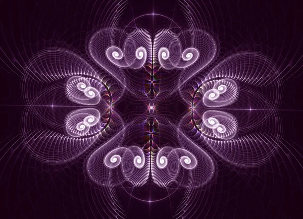 Cor abstrata fundo dinâmico com efeito de iluminação. Arte fractal — Fotografia de Stock