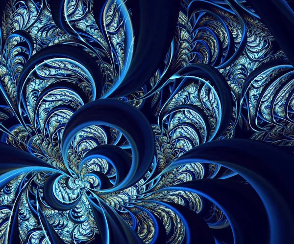 Fond dynamique abstrait de couleur avec effet d'éclairage. Art fractal — Photo