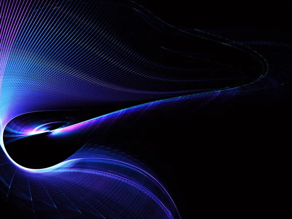 Abstrakte Farbe dynamischer Hintergrund mit Lichteffekt. Fraktale Wellen. Fraktale Kunst — Stockfoto