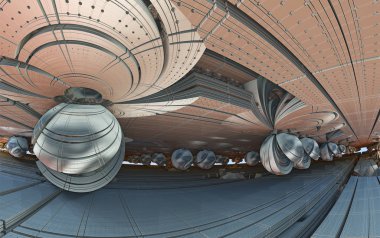 Fraktal 3d arka plan, soyut 3d illüstrasyon, tasarım için eleman