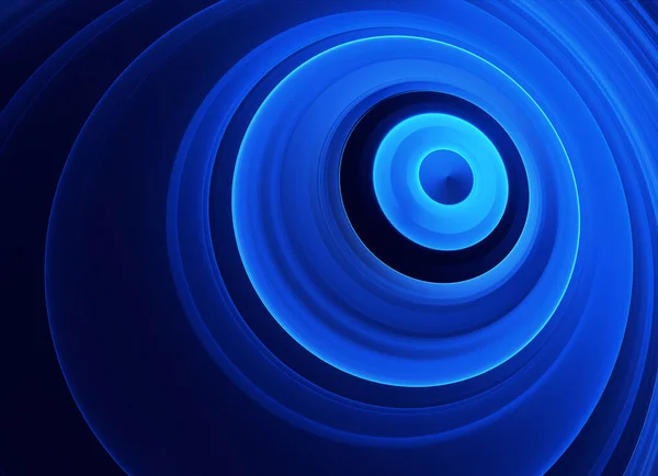 Blue Background Blue Abstract Waves Fractal Render — 스톡 사진