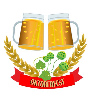 Octoberfest logo şablonu