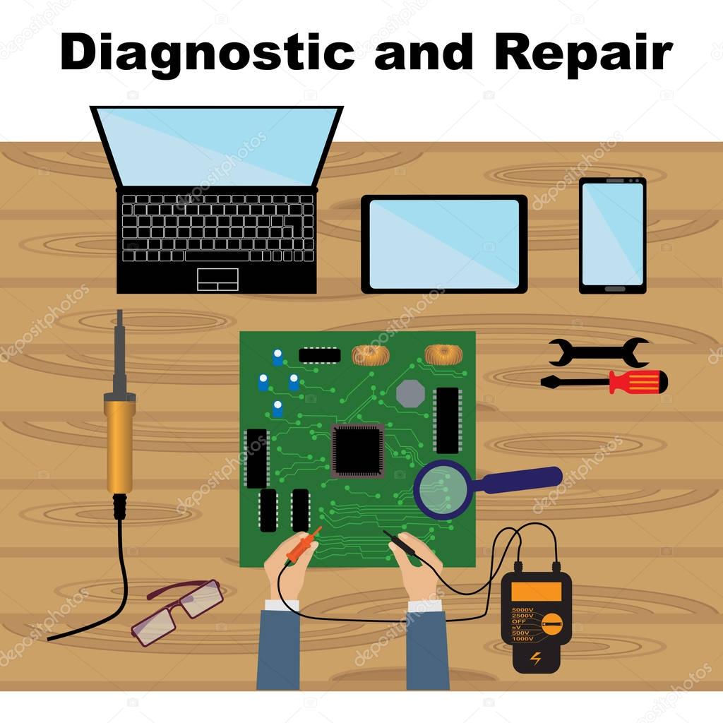 Electronics repair icons Stock Vector Image by ©Krylovochka 129076688
