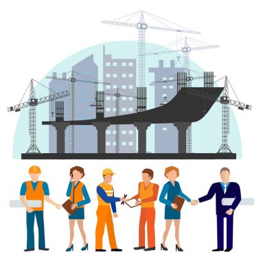 İnşaat simgeler köprü 