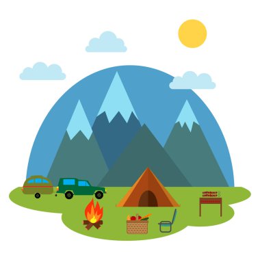 seyahat simgesi koleksiyonu