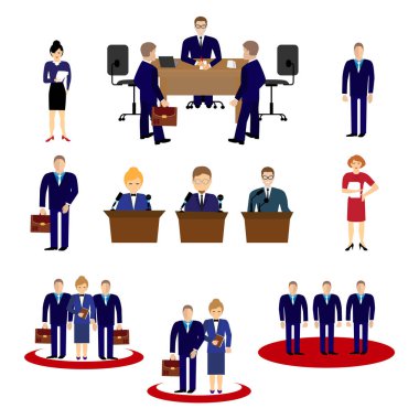 Planlama ve strateji Icons set 