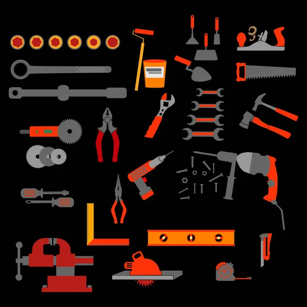 Building tools repair — Stock Vector