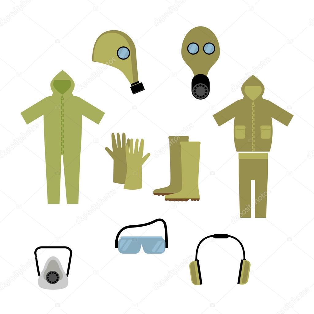 Safety equipment icons