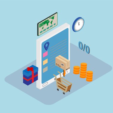 Çevrimiçi alışveriş kavramı