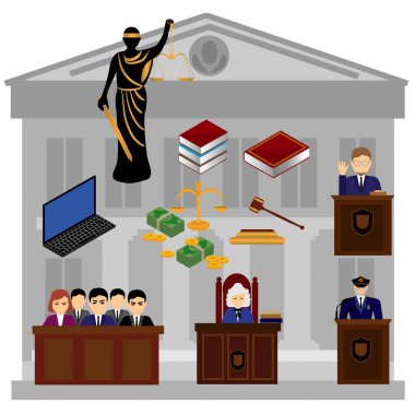 Polis, hukuku ve adaleti simgeler