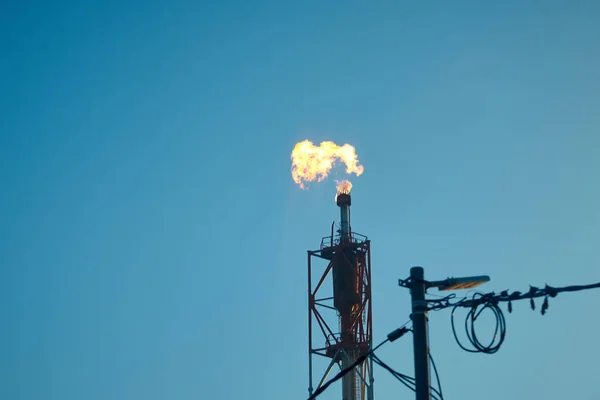 Planta Emite Fumaça Fumaça Dos Canos Durante Dia Ensolarado Poluentes — Fotografia de Stock