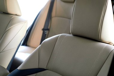 Yeni arabadaki deri döşeme.