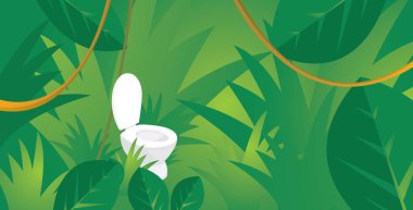 Ormanda kayıp tuvalet