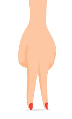 Bir kişi olarak duran kadının el