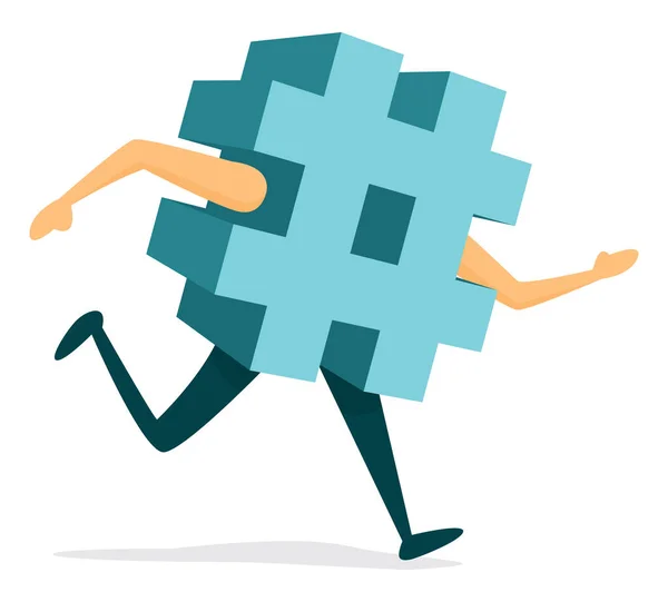 Hashtag ou sujet en fuite — Image vectorielle