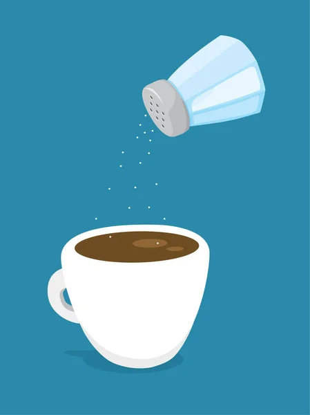 Αλατιέρα αλάτισμα καφέ — Διανυσματικό Αρχείο